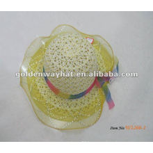 Wholesale baby's party dress hat with lace around